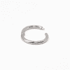 Solid gold hoop earring