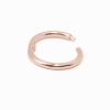 Solid gold hoop earring