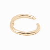 Solid gold hoop earring