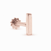 Plain Gold Mini Bar Piercing