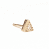 Mini Triangle Gold Piercing with Diamond